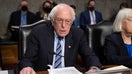 US Senator Bernie Sanders (D-VT) presides over a Senate Committee on Health, Education, Labor and Pensions hearing with former Starbucks CEO Howard Schultz as he testifies about the company&apos;s labor and union practices on Capitol Hill in Washington, DC, March 29, 2023. 