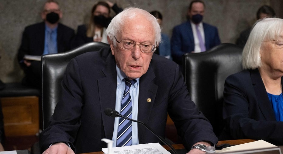 Sen. Bernie Sanders at Senate hearing