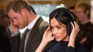 LONDON, ENGLAND - JANUARY 09: Prince Harry and Meghan Markle listen to a broadcast through headphones at Reprezent 107.3FM in Pop Brixton on January 9, 2018 in London, England. The Reprezent training programme was established in Peckham in 2008, in response to the alarming rise in knife crime, to help young people develop and socialise through radio. (Photo by Dominic Lipinski - WPA Pool/Getty Images)