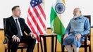 NEW YORK, UNITED STATES - JUNE 20: (----EDITORIAL USE ONLY &acirc;&quot; MANDATORY CREDIT - &quot;INDIAN PRESS INFORMATION BUREAU / HANDOUT&quot; - NO MARKETING NO ADVERTISING CAMPAIGNS - DISTRIBUTED AS A SERVICE TO CLIENTS----) Indian Prime Minister Narendra Modi (R) meets with Elon Musk (L) in New York, United States on June 20, 2023. (Photo by Indian Press Information Bureau (PIB) / Handout/Anadolu Agency via Getty Images)