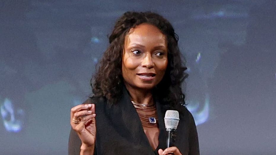 Disney chief diversity officer Latondra Newton speaks at an event