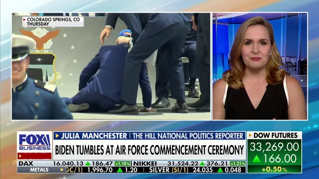 The Hill national politics reporter Julia Manchester reacts to Biden's tumble at the U.S. Air Force Academy commencement ceremony, concerns regarding the president's age as he runs for a second term and the 2024 candidate field.