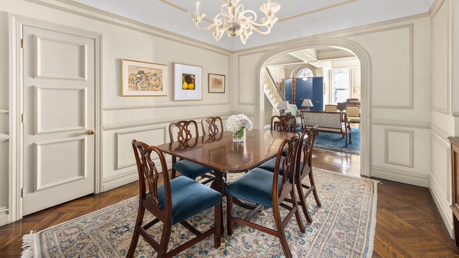 Dining room of an NYC townhome