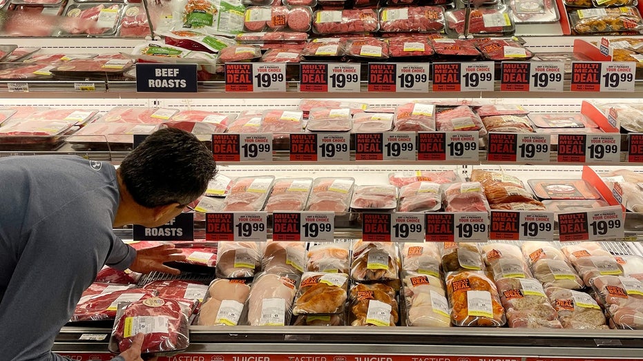 consumer shops for meat