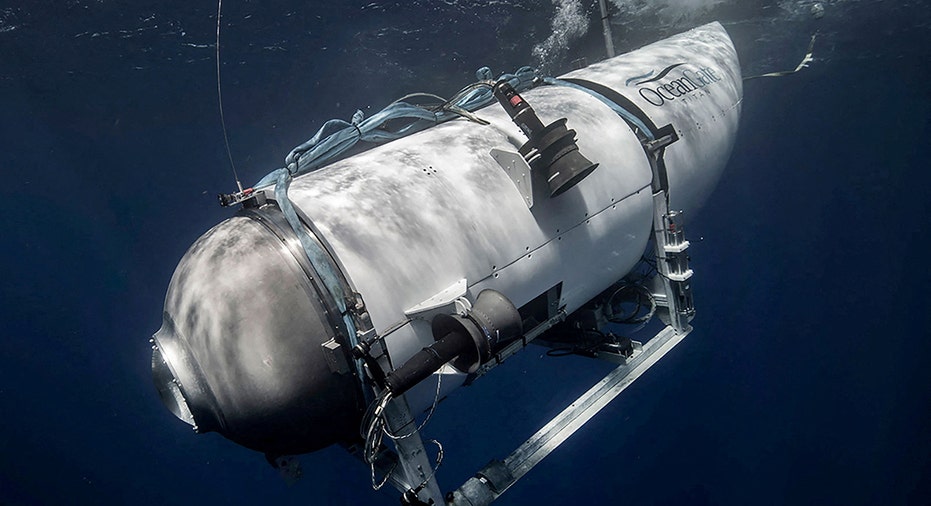 An undated photo of the Titan submersible owned by OceanGate Expeditions