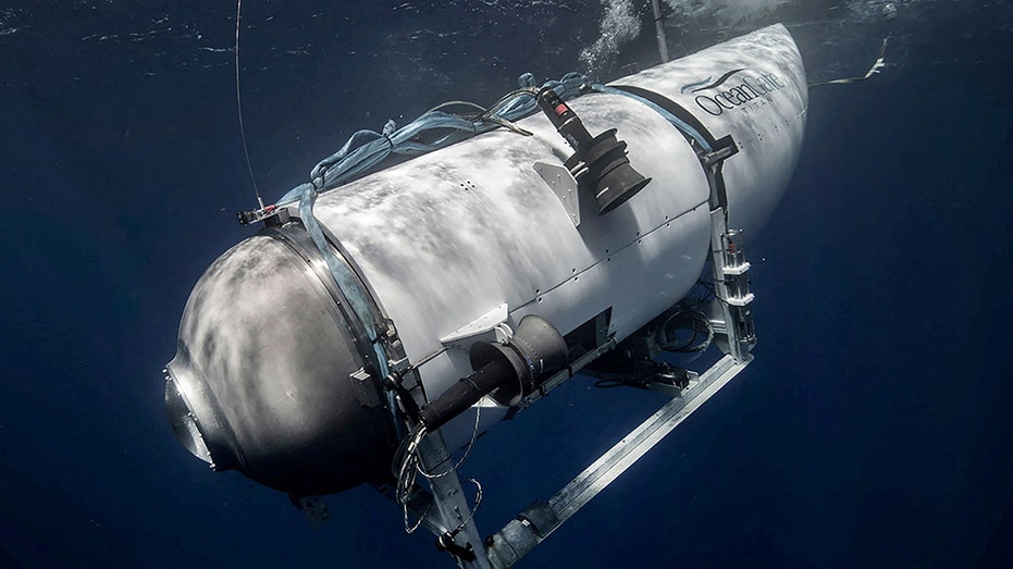 An undated photo of the Titan submersible owned by OceanGate Expeditions